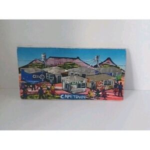 Handmade Township‎ Art CapeTown South Africa Wooden Wall Plaque 3D